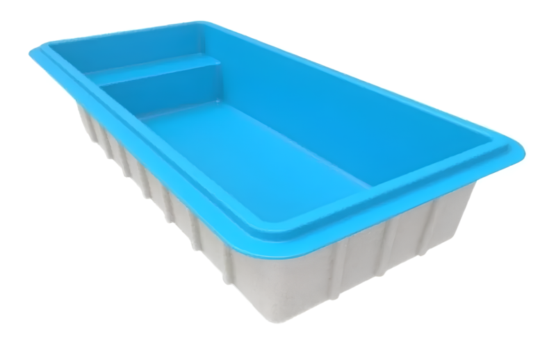 Piscina de Fibra 2.000 Litros 3 m x 1.50 m x 60 cm - Image 2